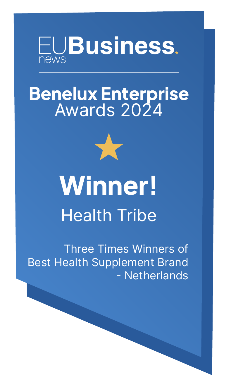 Health Tribe Best Health Supplement Brand Netherlands 2024 award