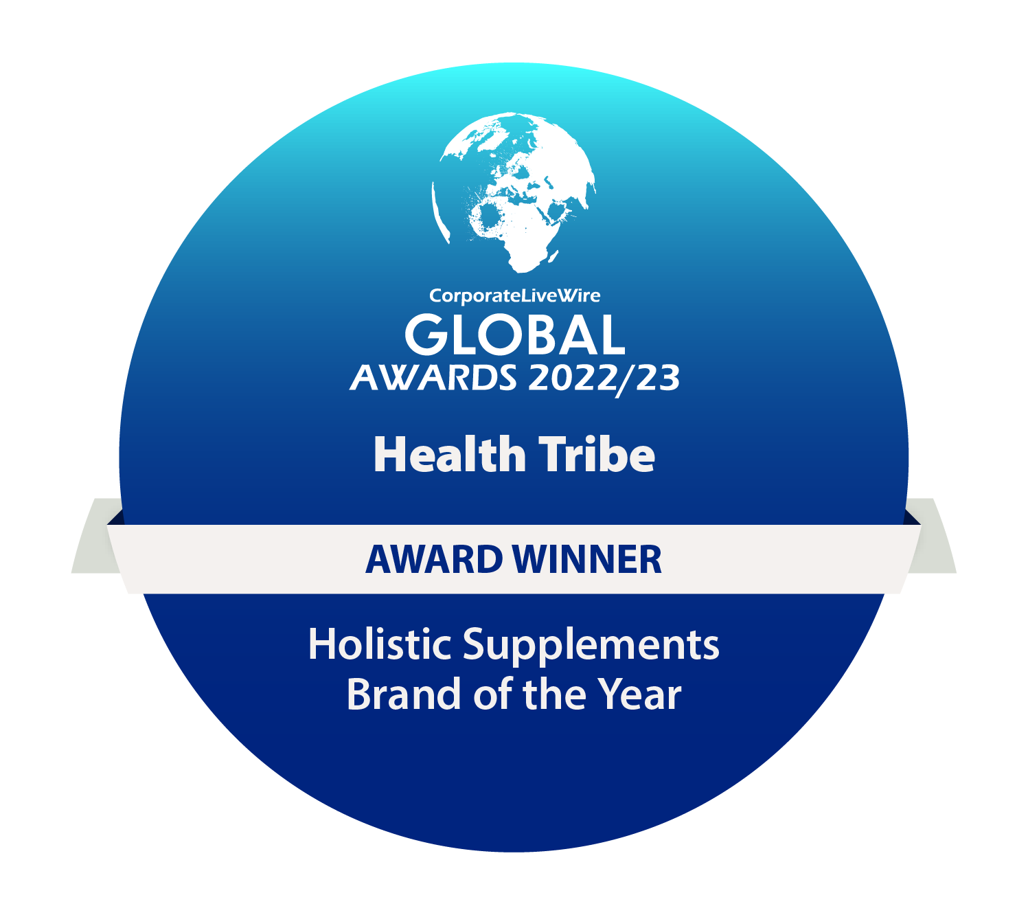 Health Tribe Global Awards holistic supplements brand of the year award