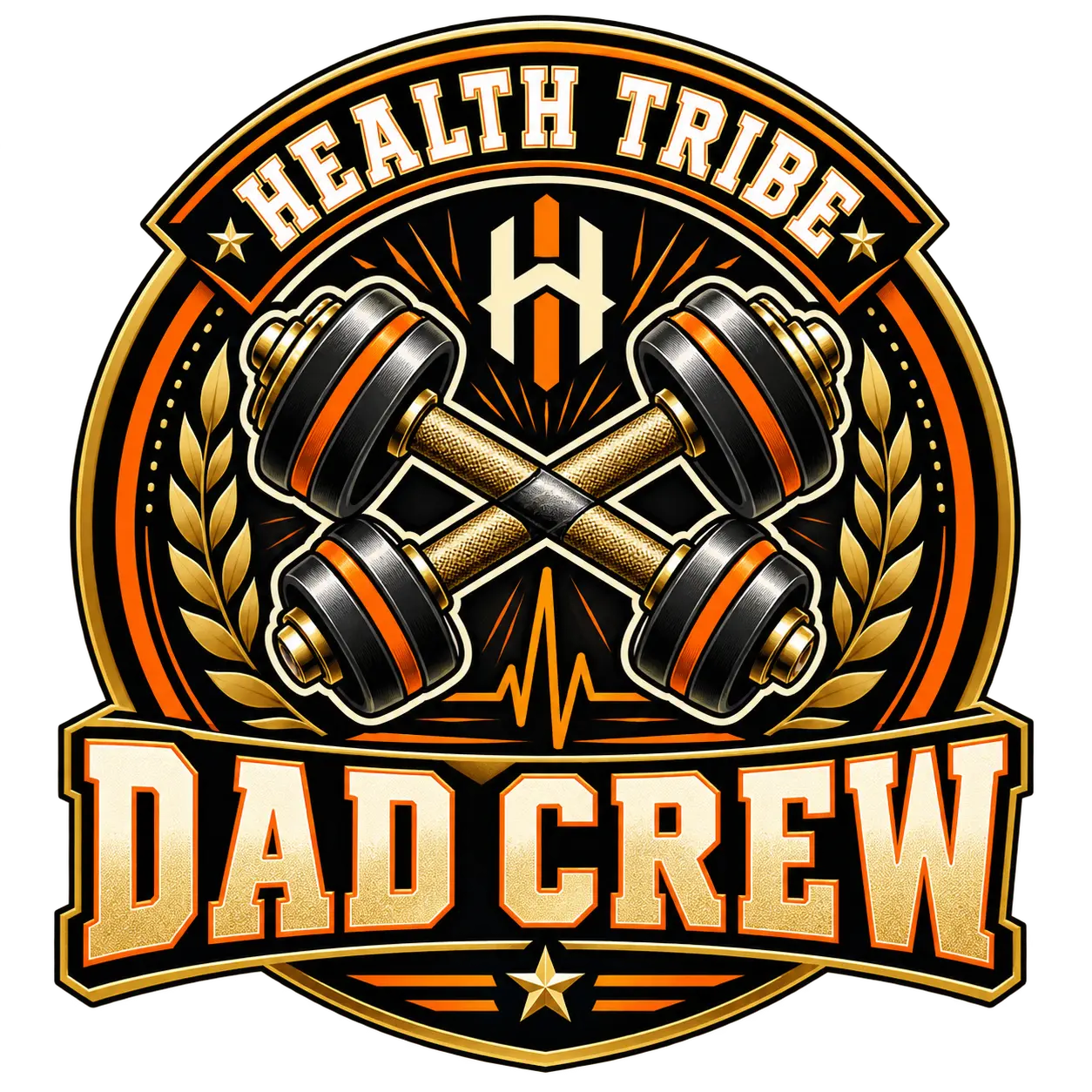 Health Tribe Dad Crew Health Tribe merchandise design