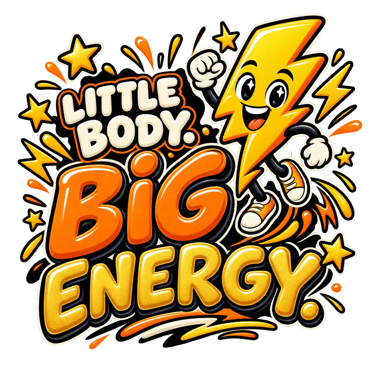 Little Body. Big Energy. Health Tribe merchandise design